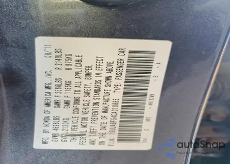 2012 Acura Tl from USA, damaged, VIN 19UUA8F54CA010885